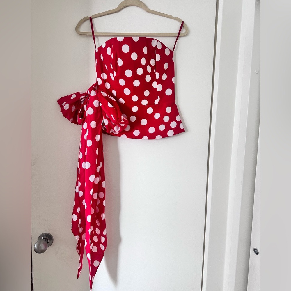 Club Monaco Polka Dot Blouse